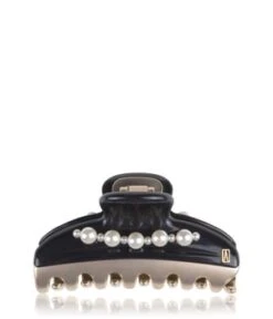 Alexandre De Paris Pince Vendôme 7,5 Cm Perlen Schwarz Haarspangen