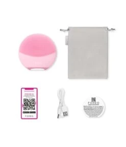 FOREO LUNA™ 4 Mini Pearl Pink Gesichtsbürste -Optimal Kosmetik Geschäft foreo lunatm 4 mini pearl pink gesichtsbuerste 1 stk 7350120791306 visual2